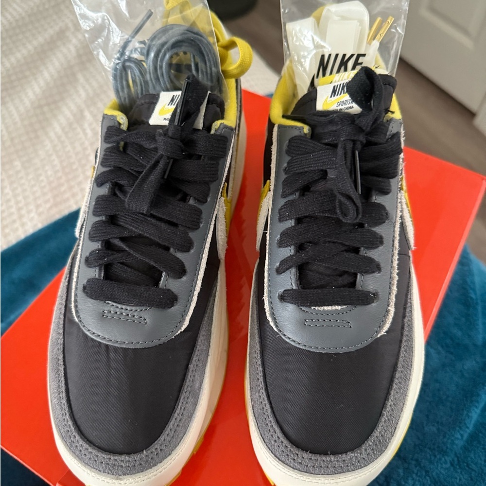Nike LDWaffle Black and Bright Citron